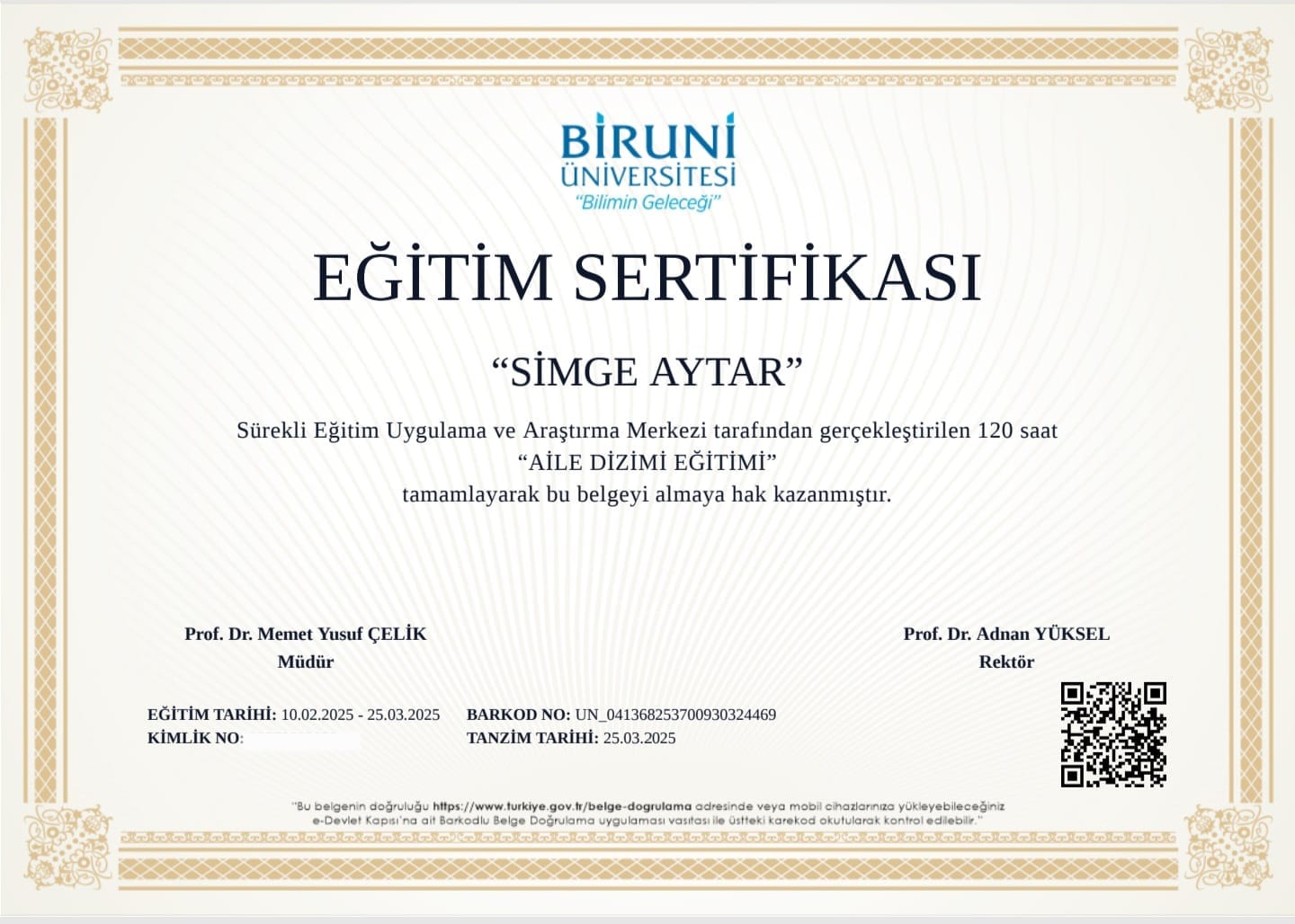 AİLE DİZİMİ