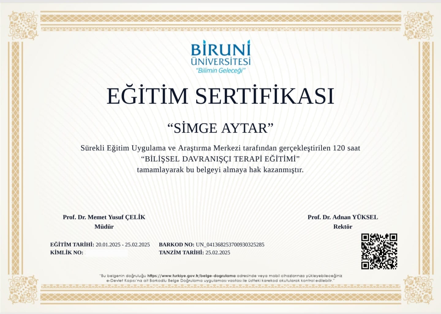 BİLİŞSEL DAVRANIŞÇI